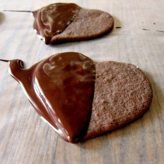 Шоколадно-коричные сердца 