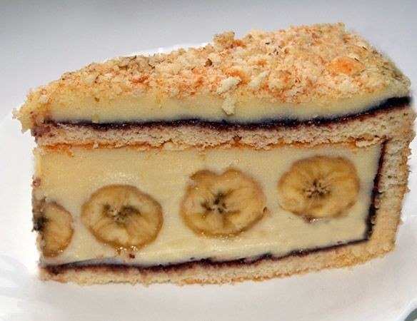 Торт с бананами