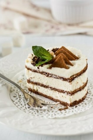 Пирожное с маскарпоне и белым шоколадом BLACK&WHITE