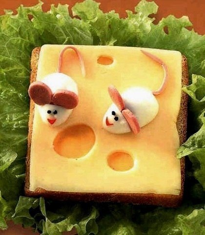 Креативное оформление бутербродов!