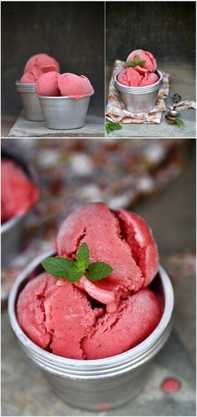"Клубничный замороженный йогурт"