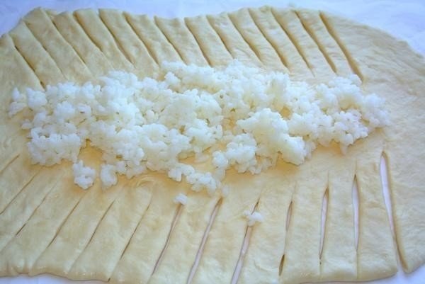 Рыбный пирог с рисом