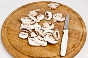 Фунчоза с грибами и овощами