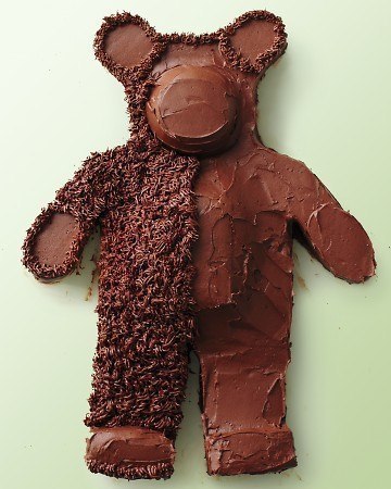 Торт в форме медведя.