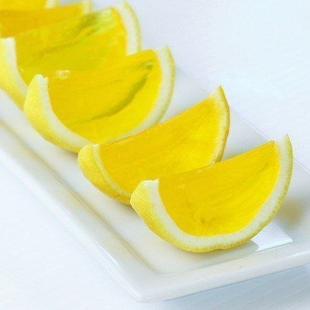 Лимонные дольки с алкожеле