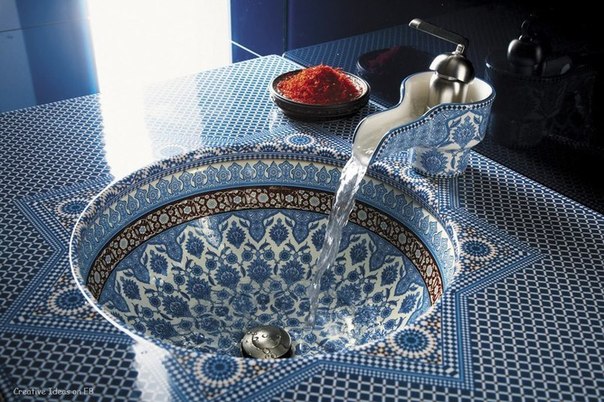 Раковина марокканского стиля
