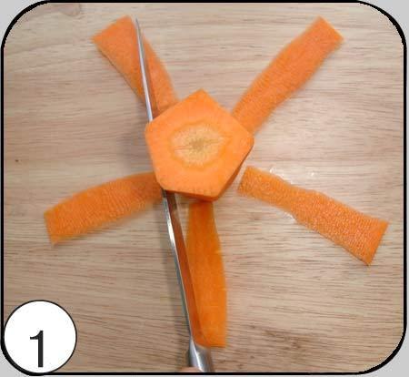 Как сделать лилию из моркови.