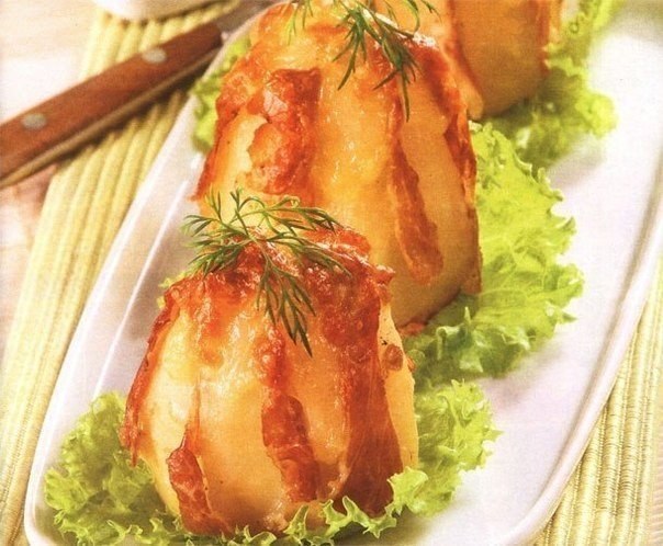 Невероятно вкусный КАРТОФЕЛЬ ЗАПЕЧЕННЫЙ В ФОЛЬГЕ С СЫРОМ И ВЕТЧИНОЙ.